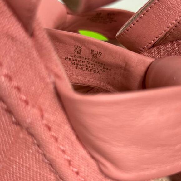 New Sam Edelman Theresa Square Toe Ankle Strap Platform Sandals in Pink Size 7 - Picture 7 of 10